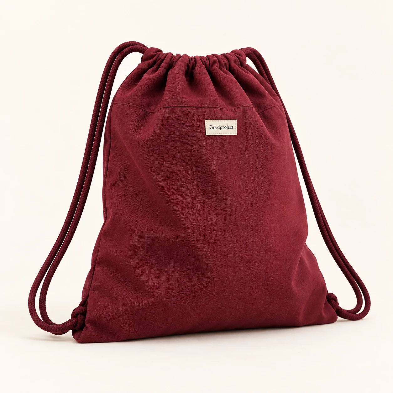 Common Room Drawstring Bag in Burgundy
