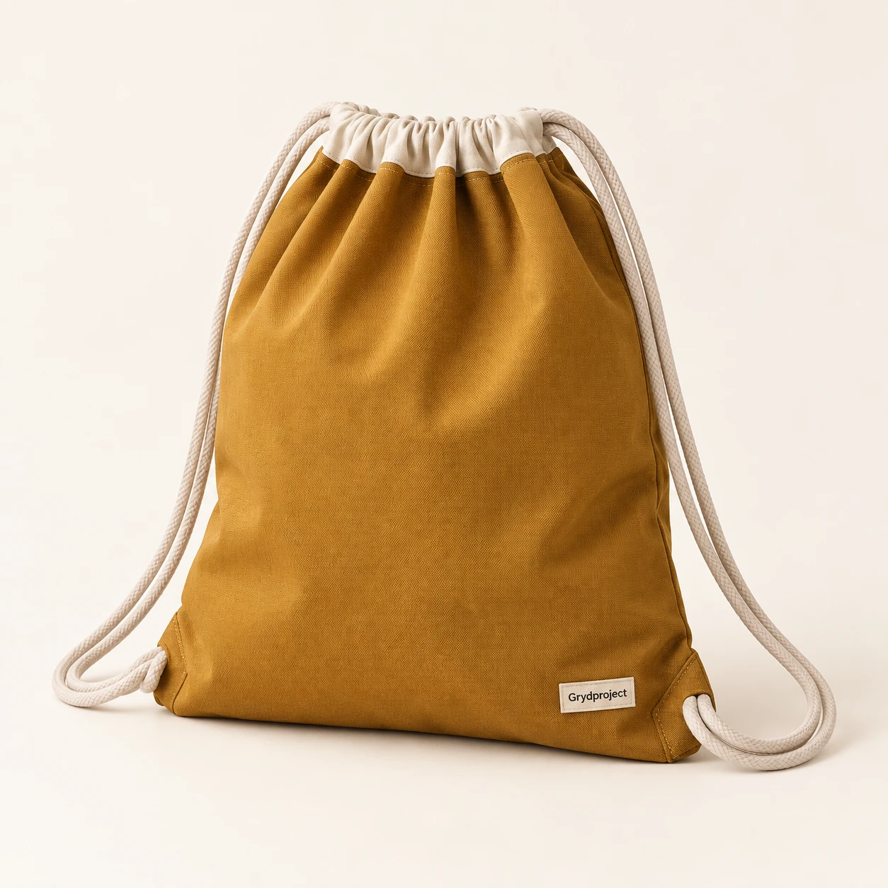 Studio Drawstring Bag in Ochre