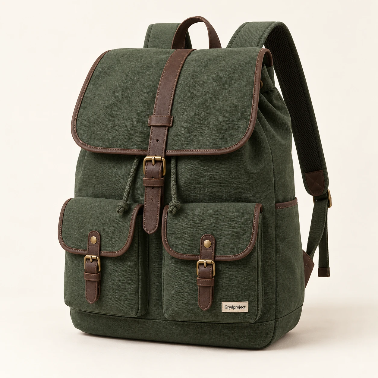 Folio Canvas Backpack in Forest
