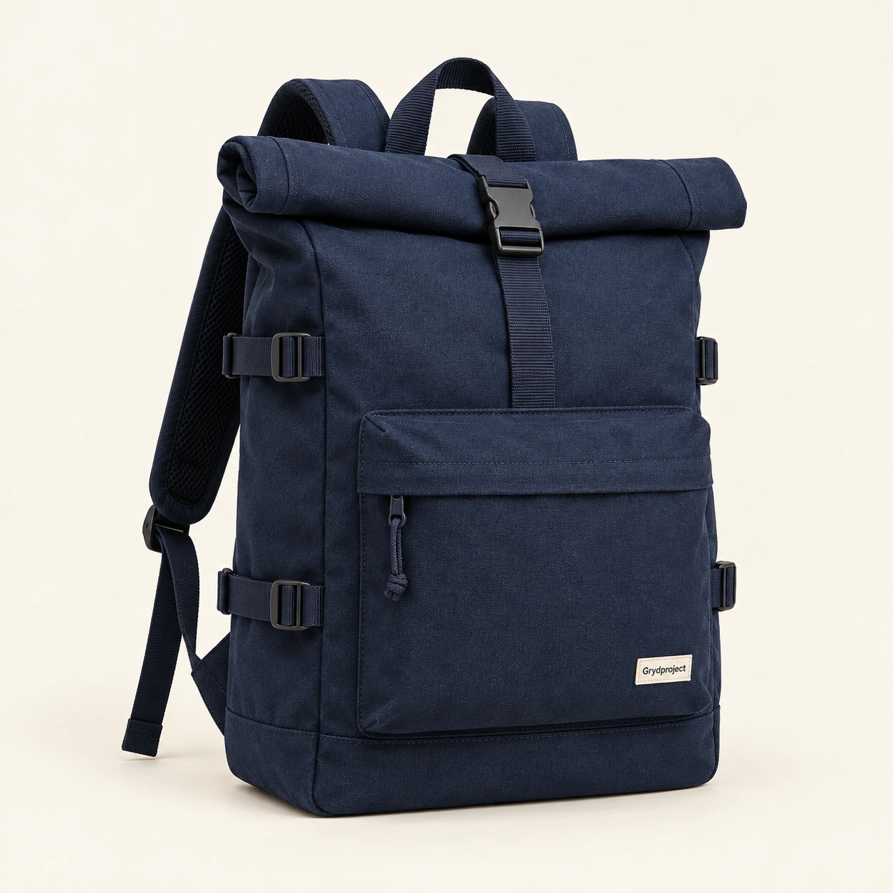 North Hall Rolltop Backpack in Navy