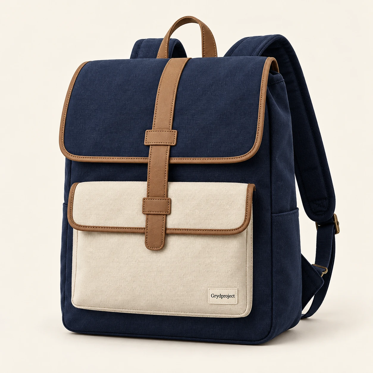 Portfolio Satchel Backpack in Navy